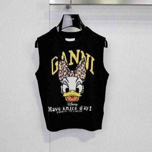 GANNI Kids Black and Yellow Graphic Sweater